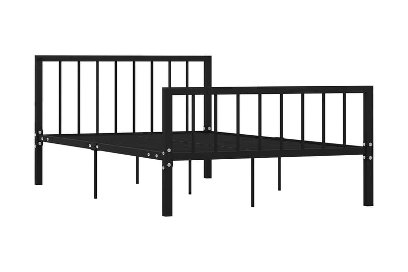 Sängram svart metall 120x200 cm - Svart - Möbler - Sovrum - Sängram & sängstomme