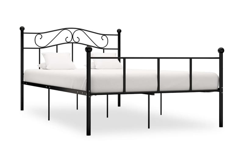 Sängram svart metall 120x200 cm - Svart - Möbler - Sovrum - Sängram & sängstomme