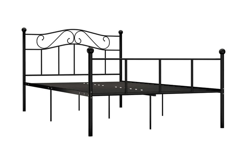 Sängram svart metall 120x200 cm - Svart - Möbler - Sovrum - Sängram & sängstomme