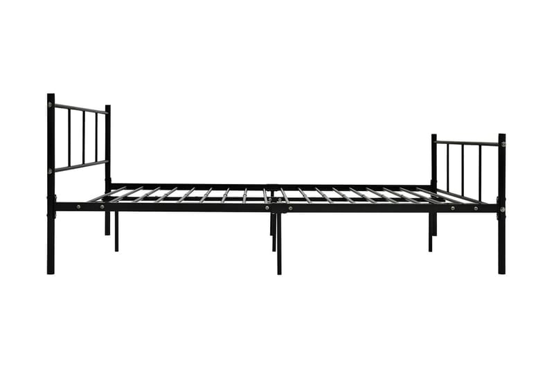 Sängram svart metall 120x200 cm - Svart - S�ängram & sängstomme