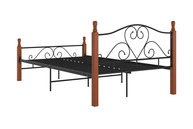 Sängram svart metall 120x200 cm - Svart - Möbler - Sovrum - Sängram & sängstomme