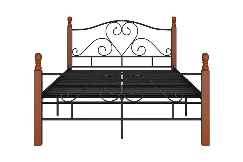 Sängram svart metall 120x200 cm - Svart - Möbler - Sovrum - Sängram & sängstomme