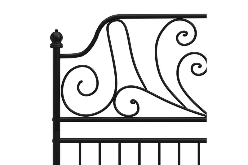 Sängram svart metall 120x200 cm - Svart - Möbler - Sovrum - Sängram & sängstomme