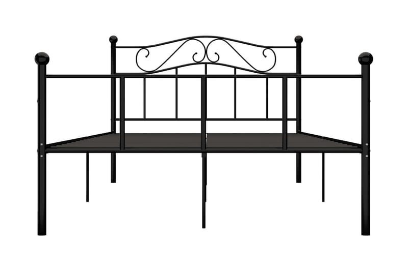 Sängram svart metall 140x200 cm - Svart - Möbler - Sovrum - Sängram & sängstomme