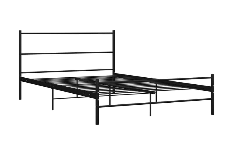 Sängram svart metall 160x200 cm - Svart - Möbler - Sovrum - Sängram & sängstomme