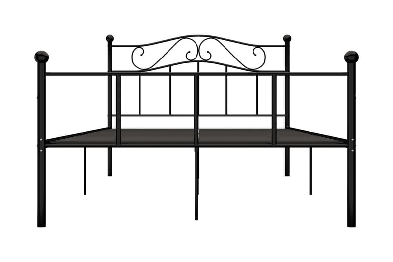 Sängram svart metall 160x200 cm - Svart - Möbler - Sovrum - Sängram & sängstomme