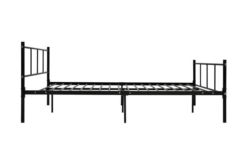 Sängram svart metall 160x200 cm - Svart - Möbler - Sovrum - Sängram & sängstomme