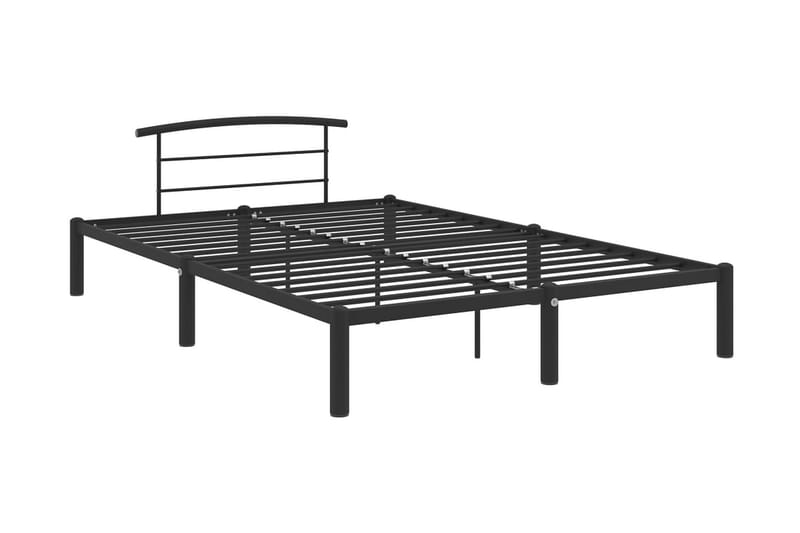 Sängram svart metall 160x200 cm - Svart - Möbler - Sovrum - Sängram & sängstomme