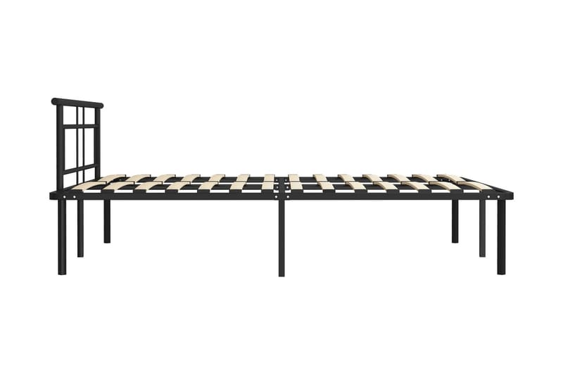 Sängram svart metall 160x200 cm - Svart - Möbler - Sovrum - Sängram & sängstomme