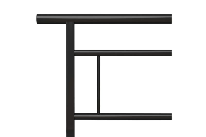 Sängram svart metall 160x200 cm - Svart - Möbler - Sovrum - Sängram & sängstomme