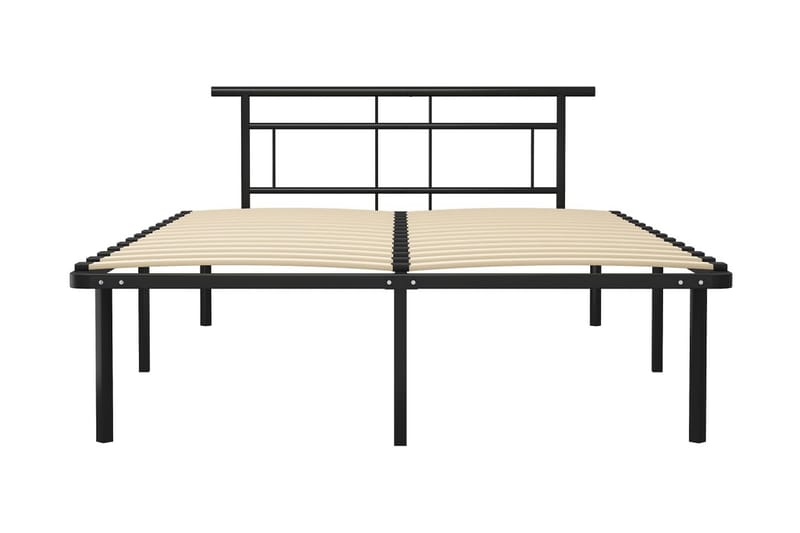 Sängram svart metall 160x200 cm - Svart - Möbler - Sovrum - Sängram & sängstomme