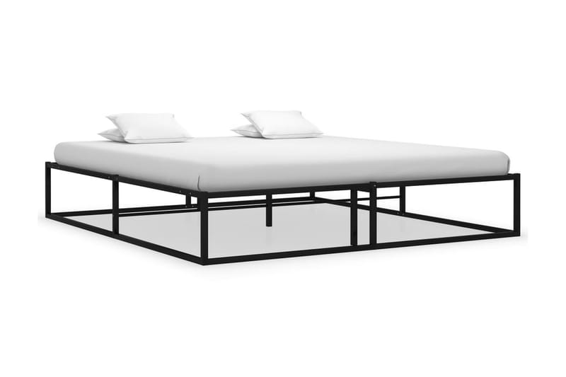 Sängram svart metall 180x200 cm - Svart - Möbler - Sovrum - Sängram & sängstomme