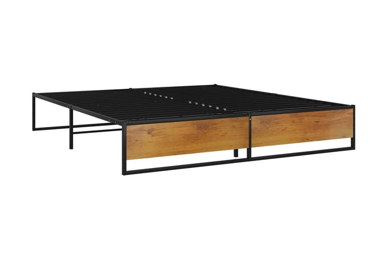 Sängram svart metall 200x200 cm - Svart - Möbler - Sovrum - Sängram & sängstomme
