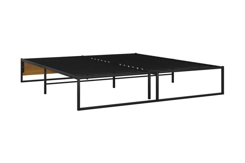 Sängram svart metall 200x200 cm - Svart - Möbler - Sovrum - Sängram & sängstomme