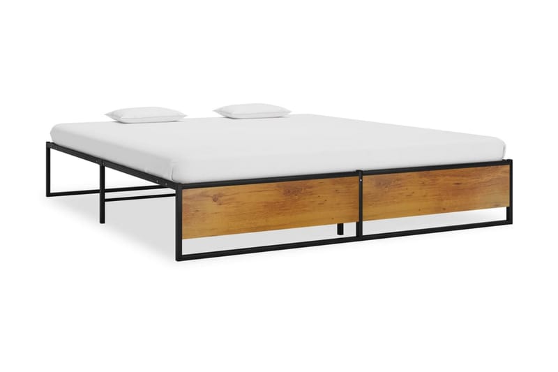 Sängram svart metall 200x200 cm - Svart - Möbler - Sovrum - Sängram & sängstomme
