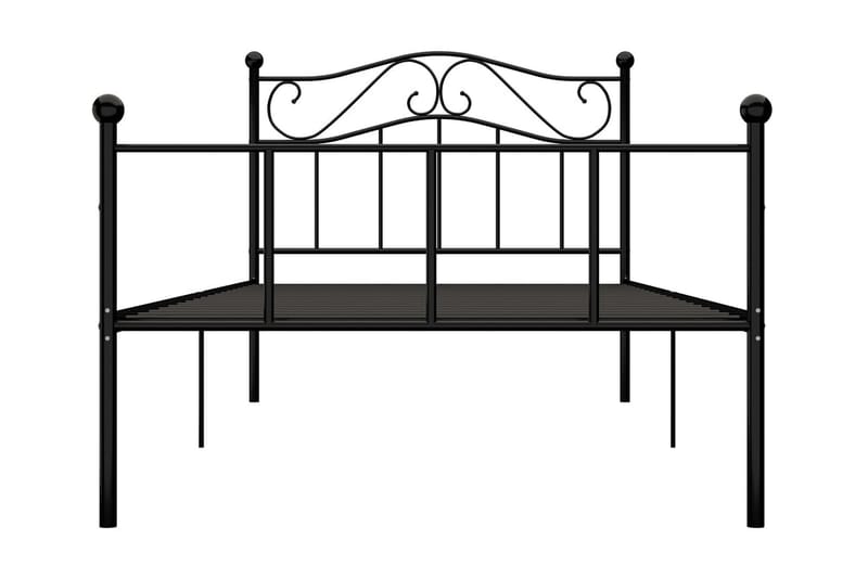 Sängram svart metall 90x200 cm - Svart - Möbler - Sovrum - Sängram & sängstomme