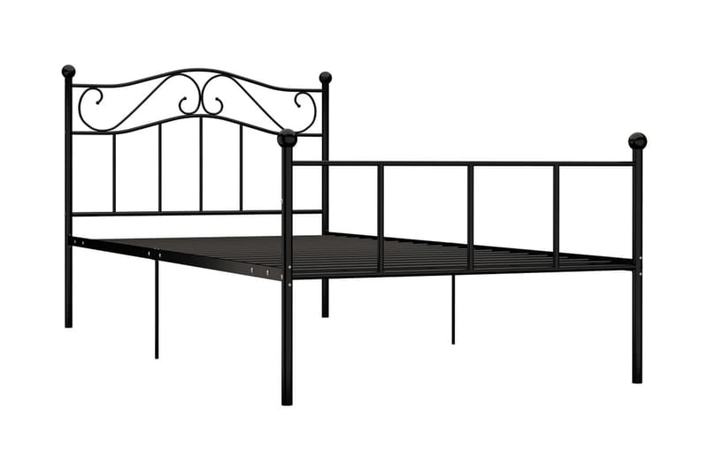Sängram svart metall 90x200 cm - Svart - Möbler - Sovrum - Sängram & sängstomme