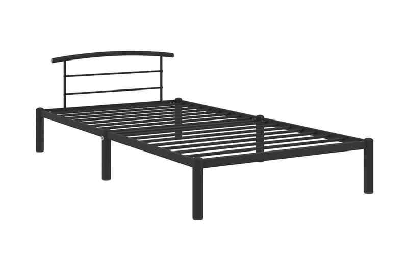 Sängram svart metall 90x200 cm - Svart - Möbler - Sovrum - Sängram & sängstomme