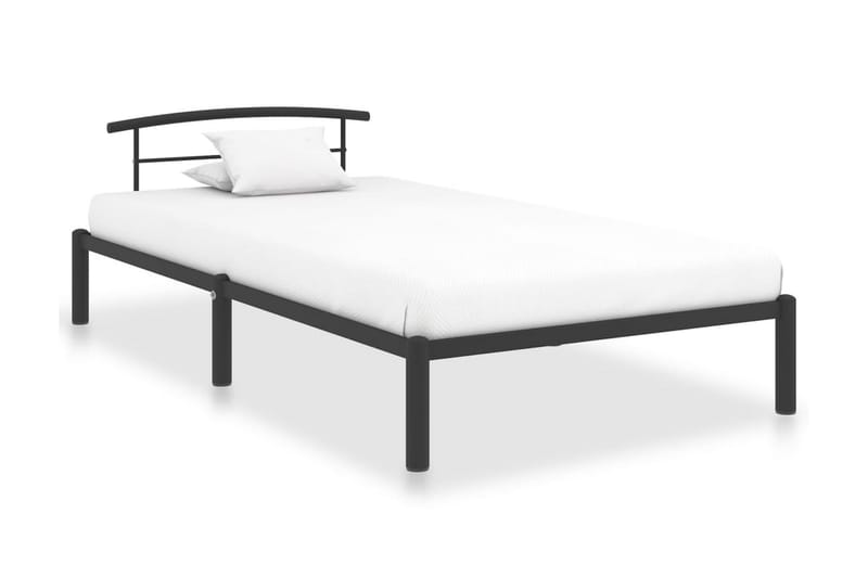 Sängram svart metall 90x200 cm - Svart - Möbler - Sovrum - Sängram & sängstomme