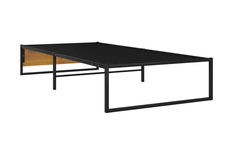Sängram svart metall 90x200 cm - Svart - Möbler - Sovrum - Sängram & sängstomme
