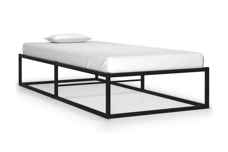 Sängram svart metall 90x200 cm - Svart - Möbler - Sovrum - Sängram & sängstomme