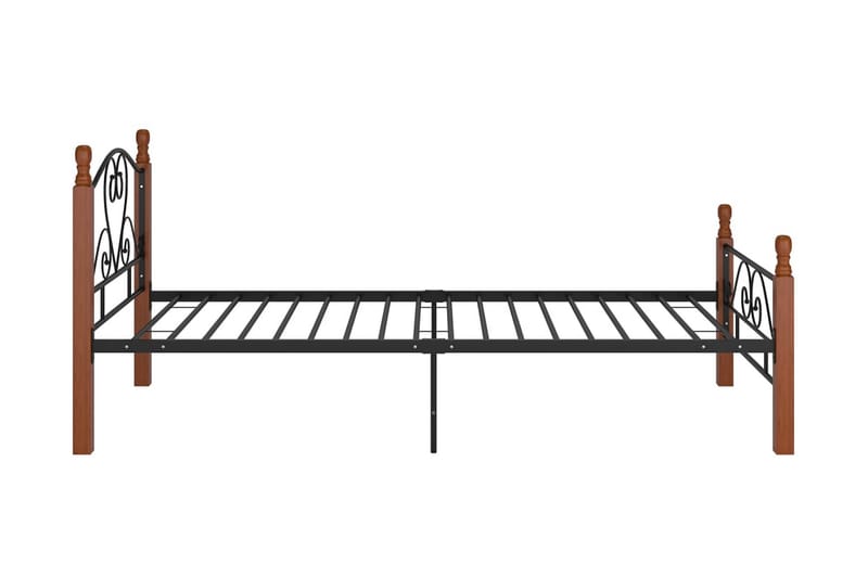 Sängram svart metall 90x200 cm - Svart - Sängram & sängstomme