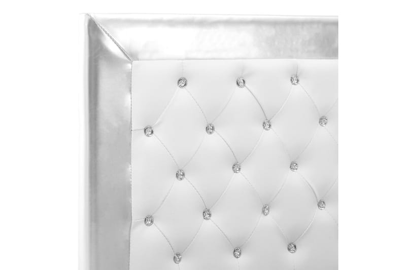 Sängram vit konstläder 160x200 cm - Vit - Möbler - Sovrum - Sängram & sängstomme