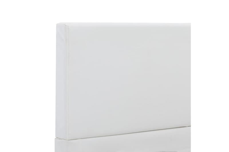 Sängram vit konstläder 90x200 cm - Vit - Möbler - Sovrum - Sängram & sängstomme