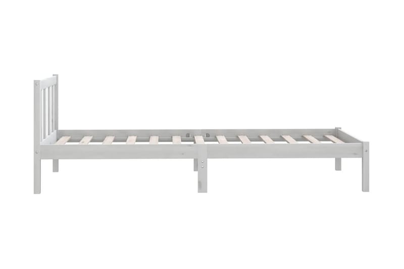 Sängram vit massiv furu 100x200 cm - Vit - Möbler - Sovrum - Sängram & sängstomme