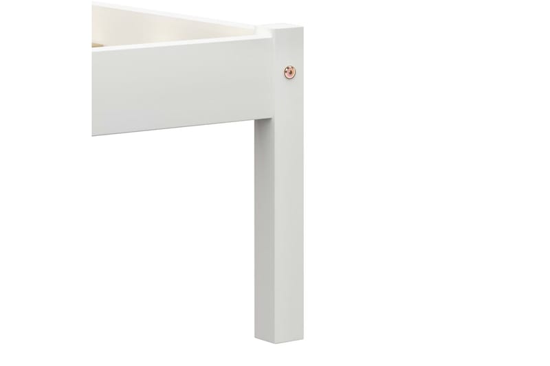 Sängram vit massiv furu 120x200 cm - Vit - Möbler - Sovrum - Sängram & sängstomme