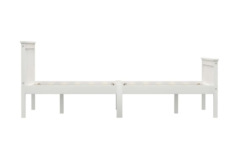 Sängram vit massiv furu 120x200 cm - Vit - Möbler - Sovrum - Sängram & sängstomme