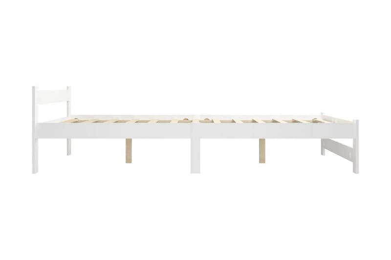 Sängram vit massiv furu 120x200 cm - Vit - Möbler - Sovrum - Sängram & sängstomme