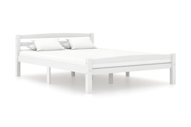 Sängram vit massiv furu 120x200 cm - Vit - Möbler - Sovrum - Sängram & sängstomme