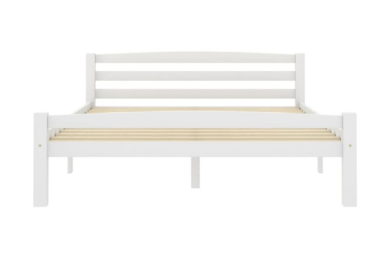 Sängram vit massiv furu 120x200 cm - Vit - Möbler - Sovrum - Sängram & sängstomme