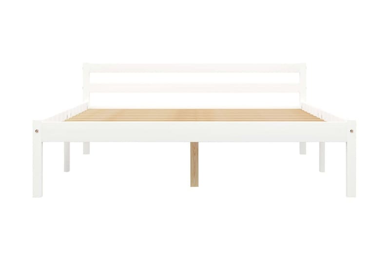 Sängram vit massiv furu 140x200 cm - Vit - Möbler - Sovrum - Sängram & sängstomme