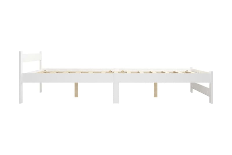 Sängram vit massiv furu 140x200 cm - Vit - Möbler - Sovrum - Sängram & sängstomme