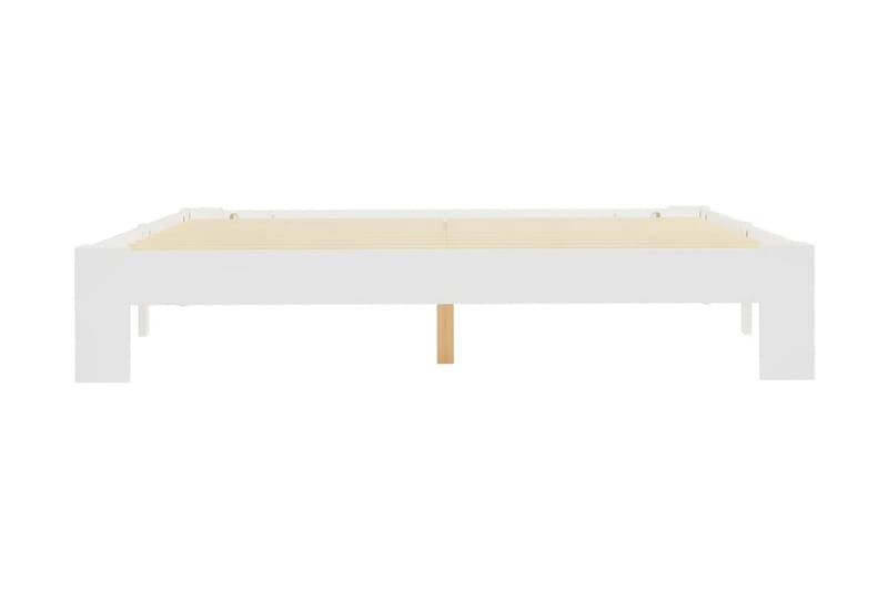 Sängram vit massiv furu 160x200 cm - Vit - Möbler - Sovrum - Sängram & sängstomme