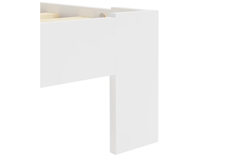 Sängram vit massiv furu 160x200 cm - Vit - Möbler - Sovrum - Sängram & sängstomme