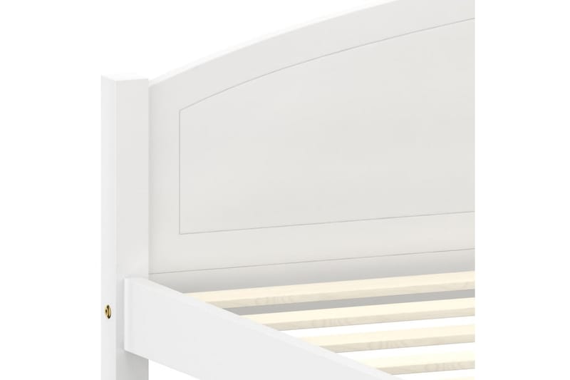 Sängram vit massiv furu 160x200 cm - Vit - Möbler - Sovrum - Sängram & sängstomme