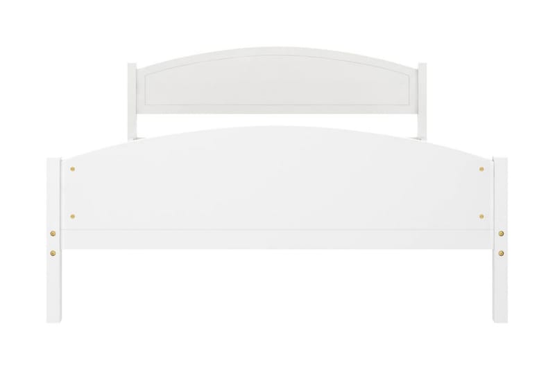 Sängram vit massiv furu 160x200 cm - Vit - Möbler - Sovrum - Sängram & sängstomme