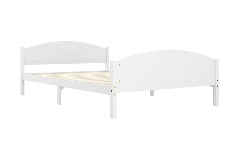 Sängram vit massiv furu 160x200 cm - Vit - Möbler - Sovrum - Sängram & sängstomme