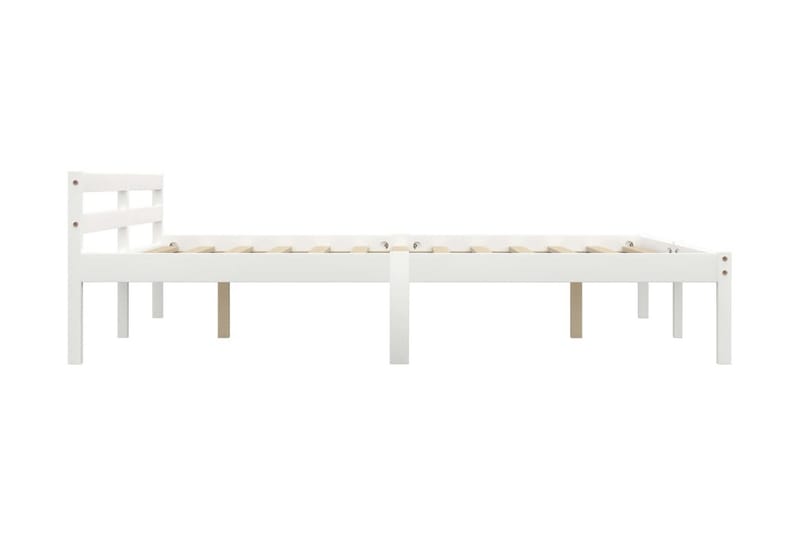 Sängram vit massiv furu 180x200 cm - Vit - Möbler - Sovrum - Sängram & sängstomme