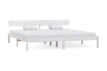 Sängram vit massiv furu 180x200 cm