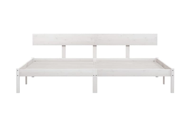 Sängram vit massiv furu 180x200 cm - Vit - Möbler - Sovrum - Sängram & sängstomme