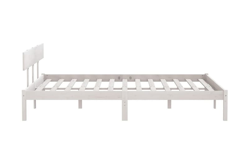 Sängram vit massiv furu 180x200 cm - Vit - Möbler - Sovrum - Sängram & sängstomme