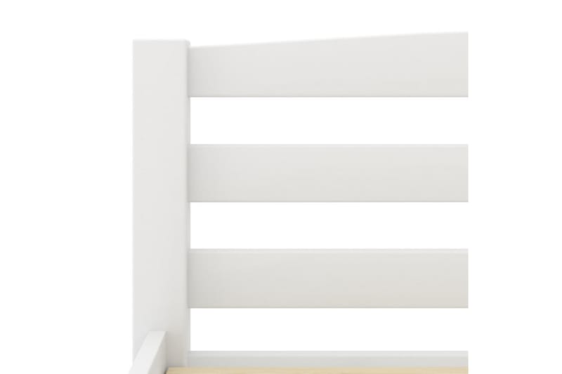 Sängram vit massiv furu 200x200 cm - Vit - Möbler - Sovrum - Sängram & sängstomme