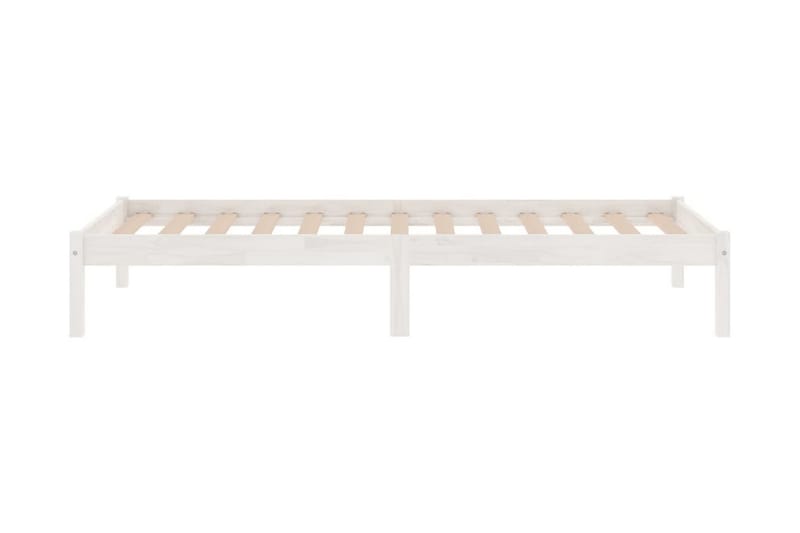 Sängram vit massiv furu 75x190 cm - Vit - Möbler - Sovrum - Sängram & sängstomme