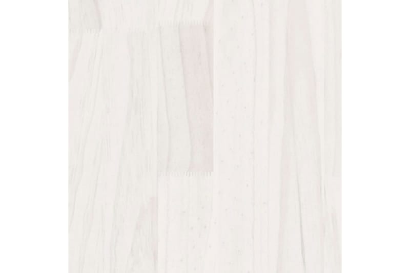 Sängram vit massiv furu 75x190 cm - Vit - Sängram & sängstomme