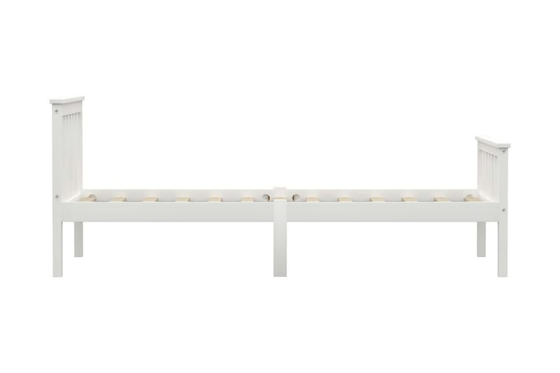 Sängram vit massiv furu 90x200 cm - Vit - Möbler - Sovrum - Sängram & sängstomme