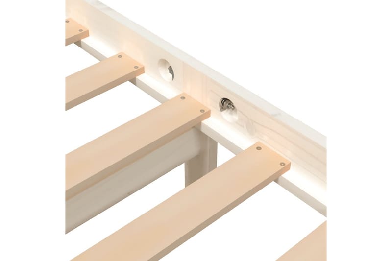 Sängram vit massivt furu 120x200 cm enkelsäng - Vit - Möbler - Sovrum - Sängram & sängstomme